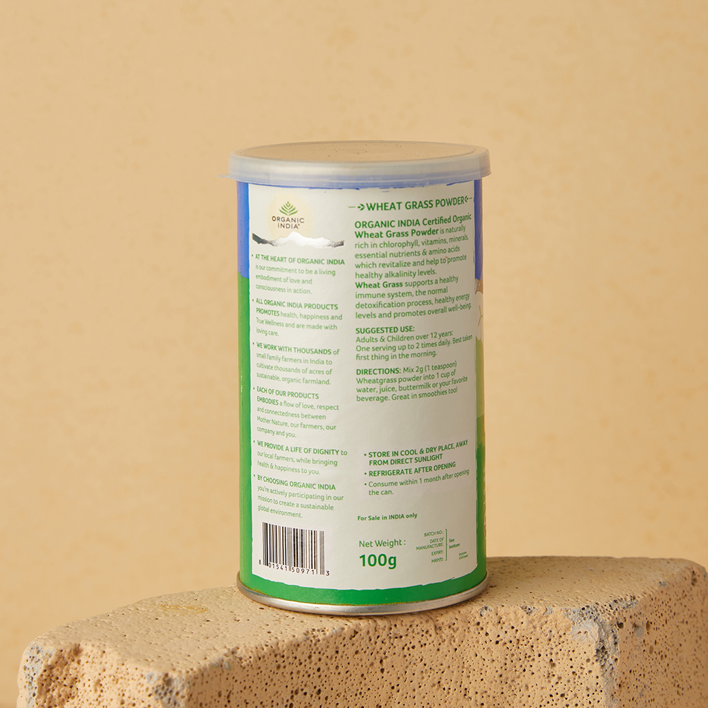 Organic India Wheatgrass Powder - 100 gms