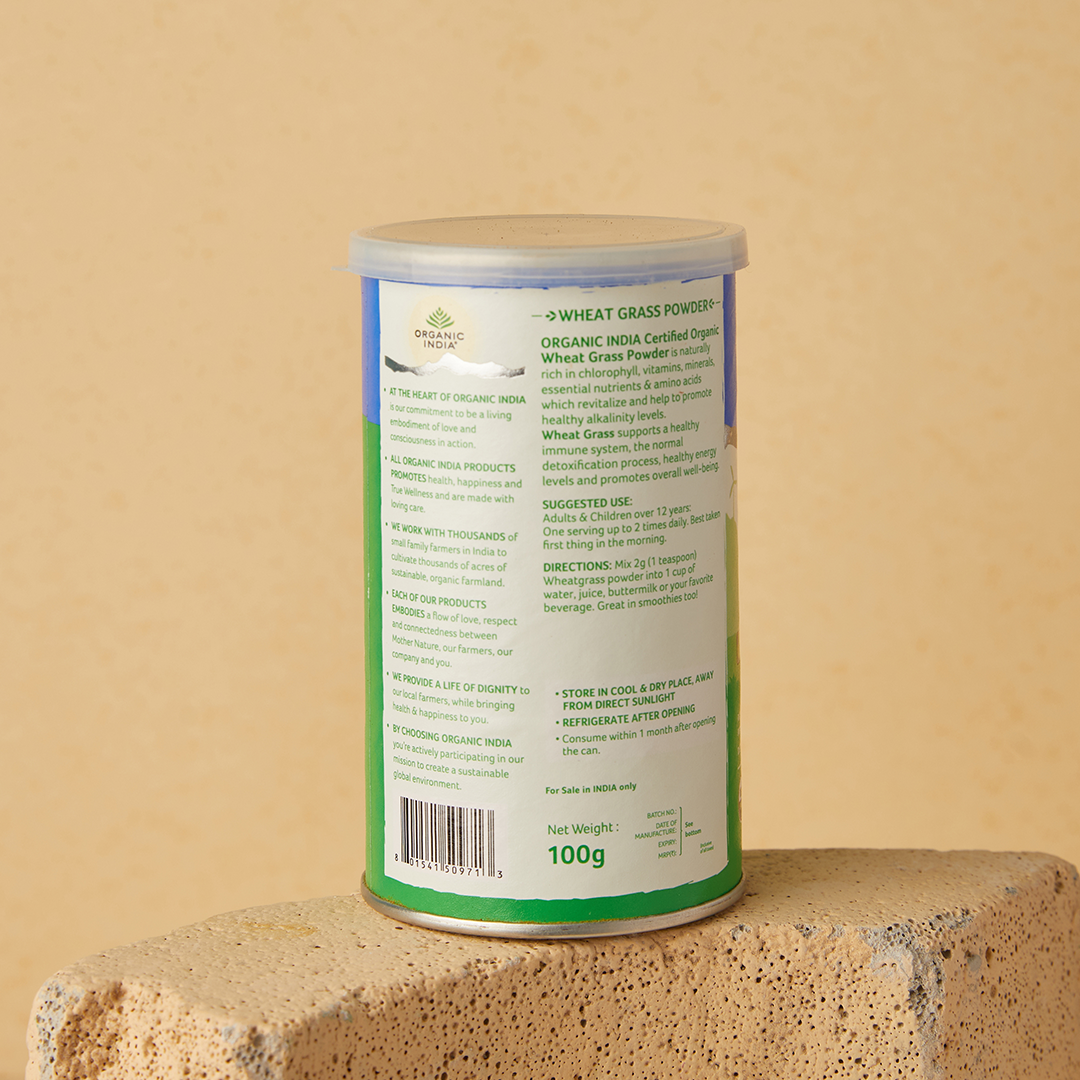 Organic India Wheatgrass Powder - 100 gms