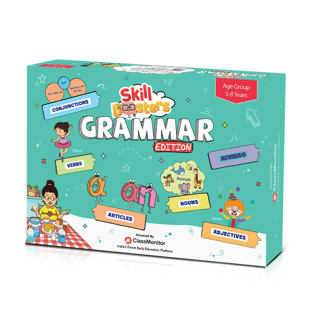 ClassMonitor English Grammar Learning Kit with Free Mobile App Skill Booster Learning Kit for kids of Age 5 - 8 Years
