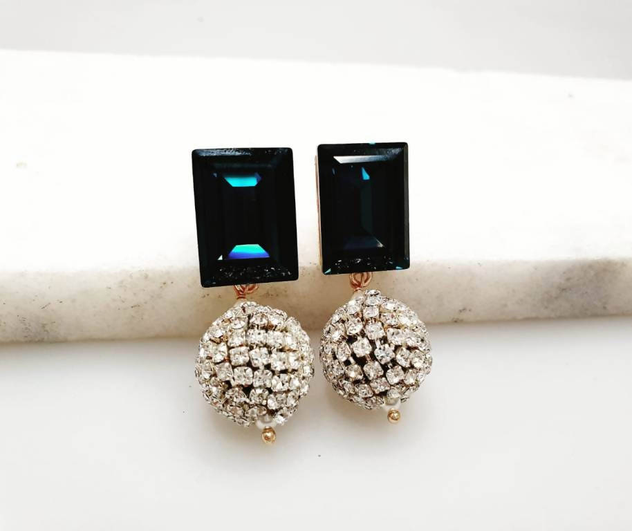 Bling Accessories Swarovski Montana Earrings