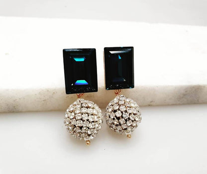 Bling Accessories Swarovski Montana Earrings
