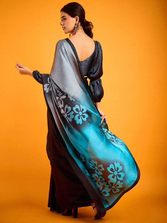 Sangria Printed Saree With Blouse Piece