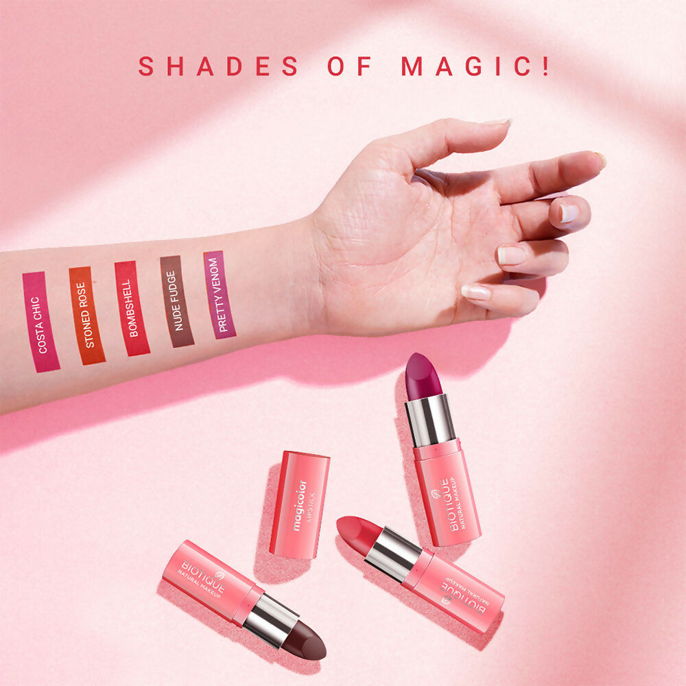 Biotique Magicolor Lipstick - Bombshell