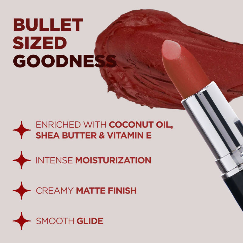 Bella Vita Organic Comfort Matte Bullet Lipstick - Naughty Nude