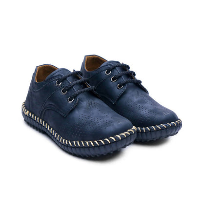 Tiny Bugs Boys Casual Lace Up Shoes - Black