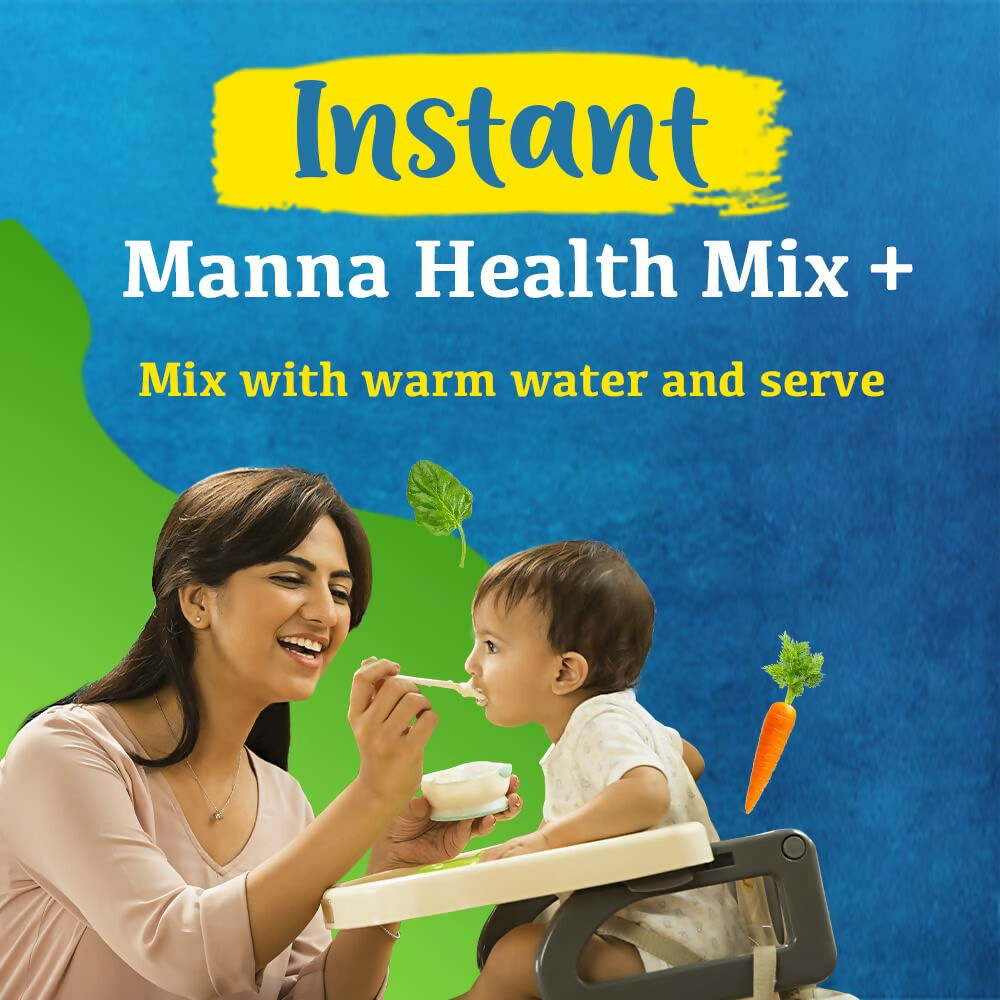 Manna Foods Instant Health Mix Multigrain Cereal + Vegetables With Spinach, Carrot, Dal with Milk