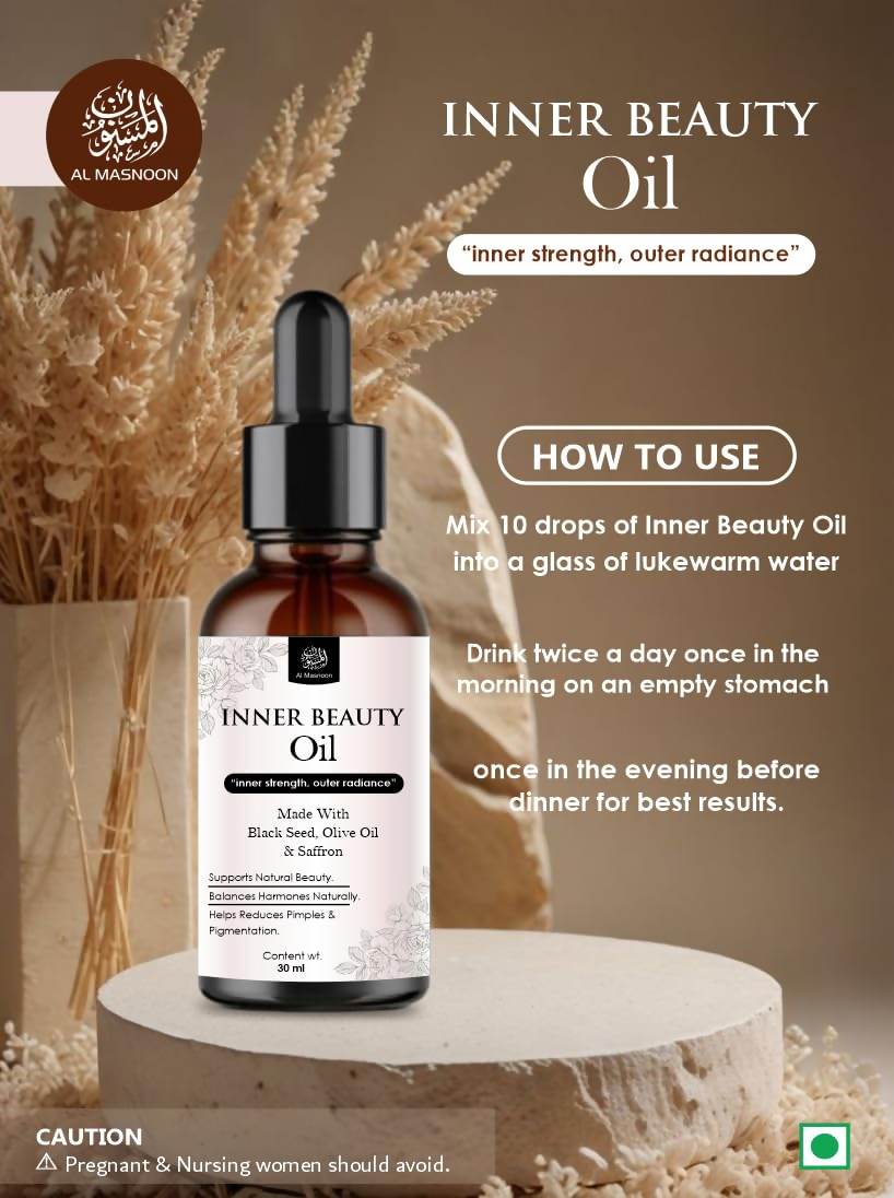 Al Masnoon Inner Beauty Oil For Women Natural Herbal Blend