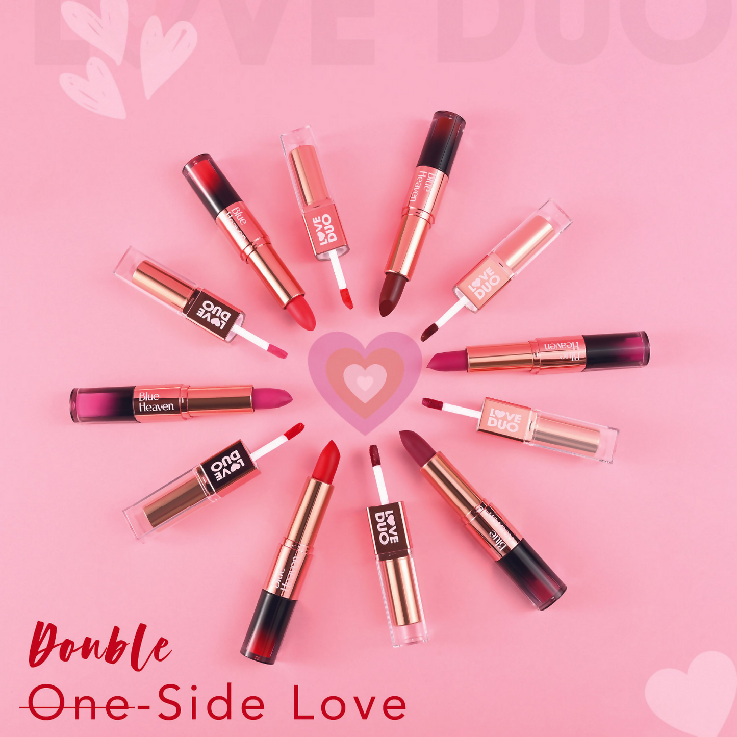 Blue Heaven Love Duo 2 In 1 Dual Sided Lipstick - 11