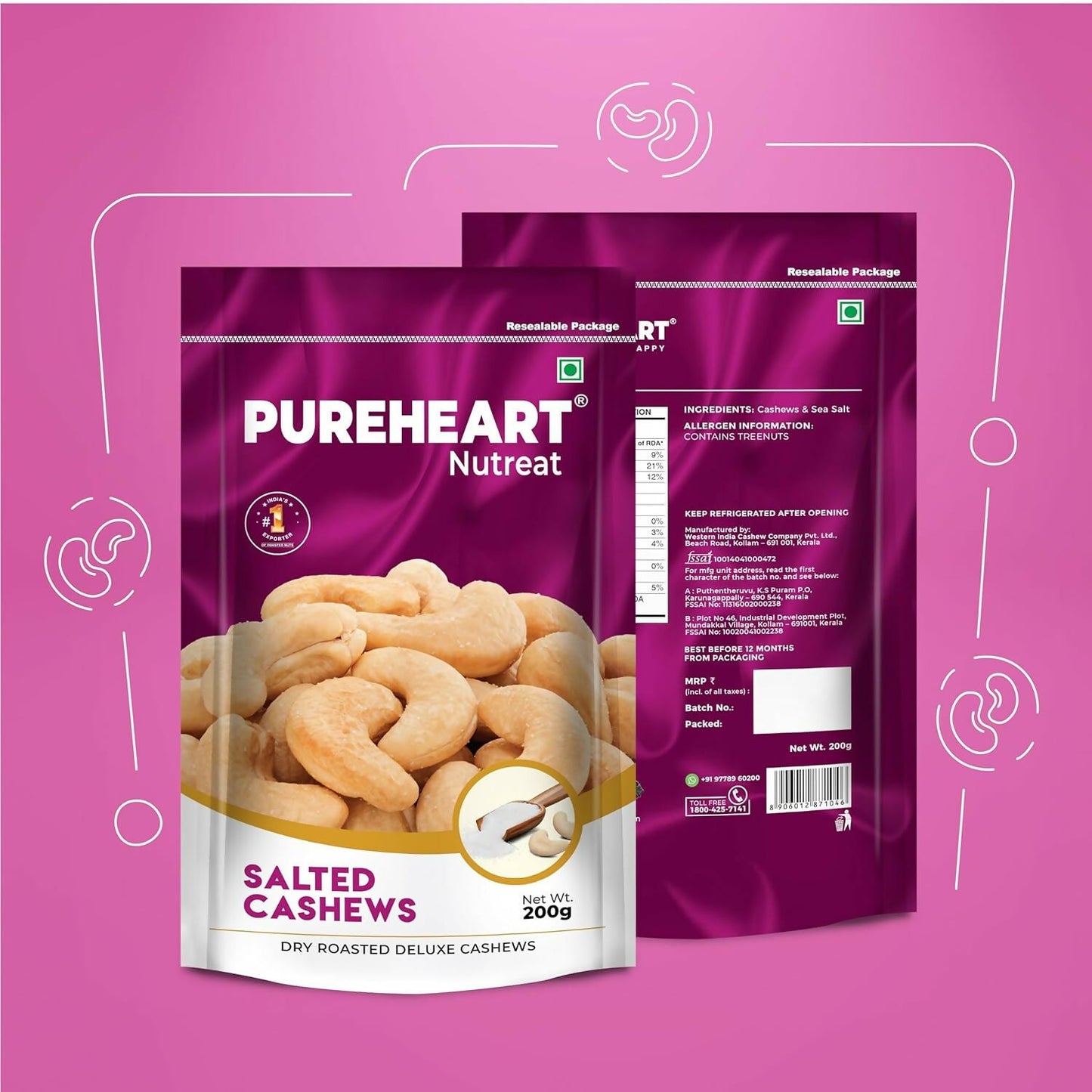 Pureheart Nutreat Roasted Salted Cashews