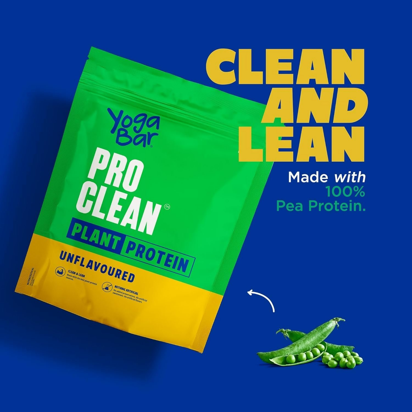 Yoga Bar Pro Clean Plant Protein Powder Chocolate Flavour & Unflavoured