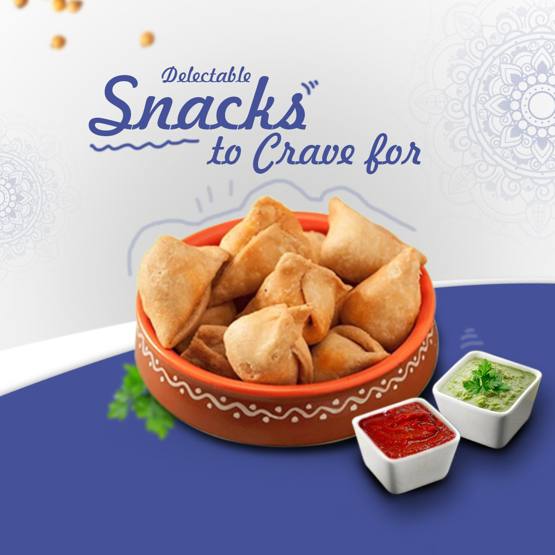 Bikanervala Bikano Mini Samosa - 400 gms - Pack of 3