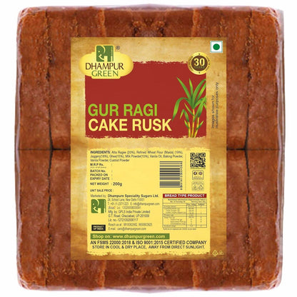 Dhampur Green Gur Ragi Cake Rusk
