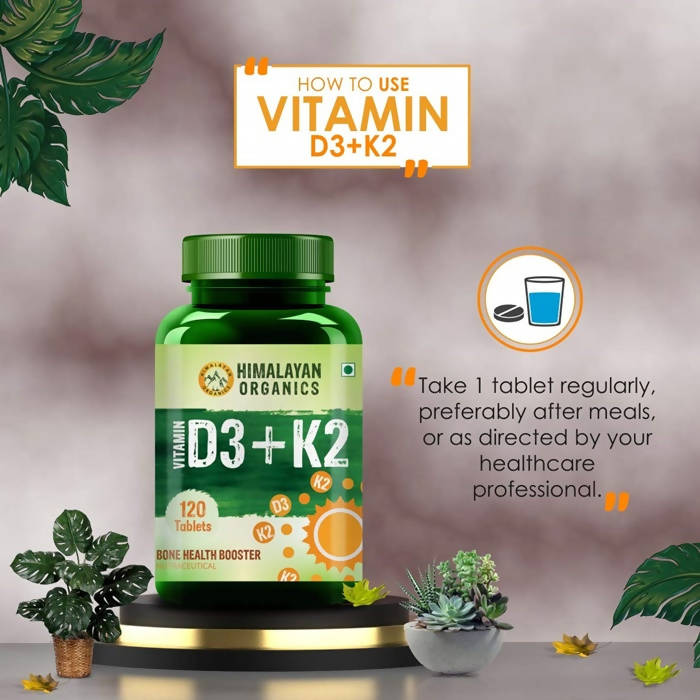 Himalayan Organics Vitamin D3 + K2 Tablets