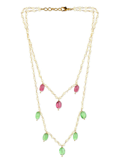 Women's Gold-Polished Necklace - Ruby Raang