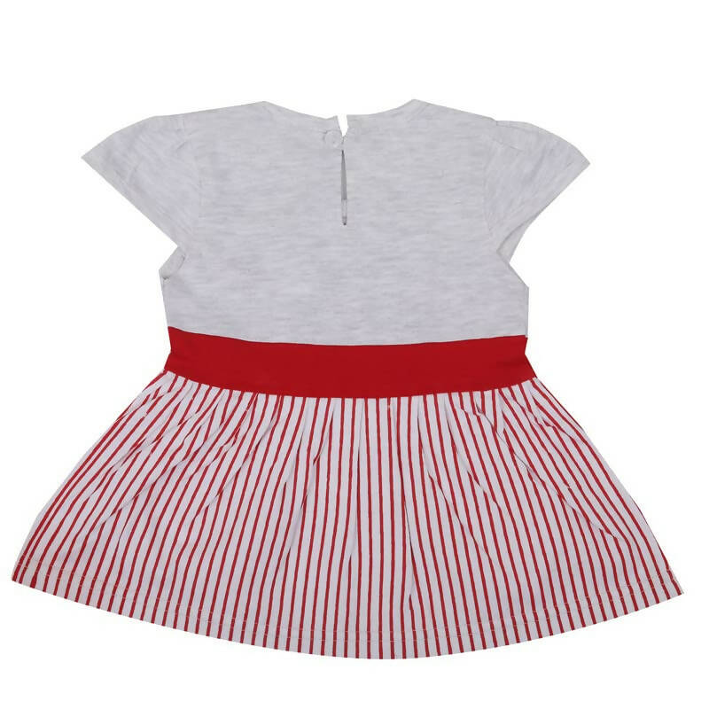 NammaBaby Baby Girl's A-Line Mini Frock Dress - Red 120