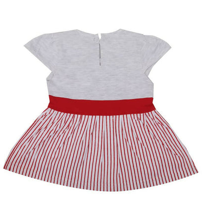 NammaBaby Baby Girl's A-Line Mini Frock Dress - Red 120