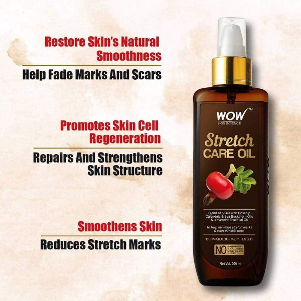Wow Skin Science Stretch Care Oil - 200 ml