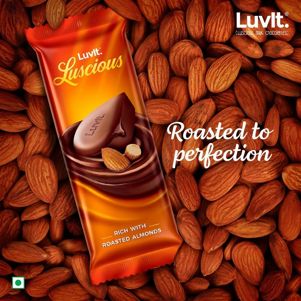 LuvIt. Luscious Roasted Almonds Chocolate Bars