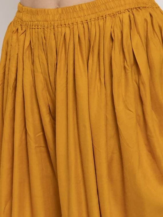 Cheera Women’s Mustard Dhoti Pant CH09D