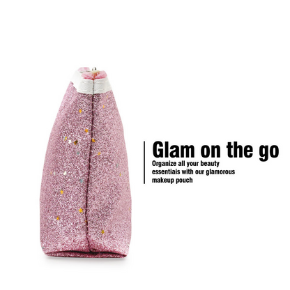 Bronson Professional Glitter Bling Mini Makeup Travel Pouch Kit