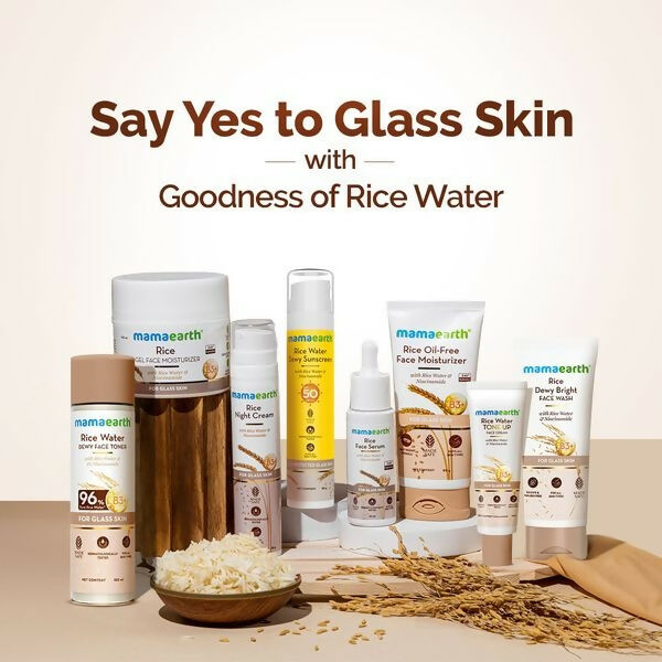 Mamaearth Rice Dewy Bright Face Wash With Rice Water & Niacinamide for Glass Skin
