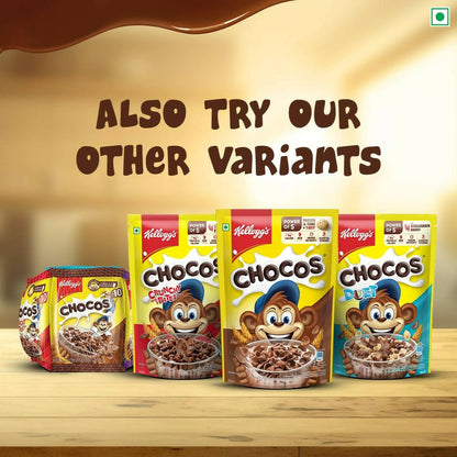 Kellogg's Multigrain Chocos Moons & Stars, High In Calcium & Protein,Essential Vitamins,Iron & Immuno Nutrients