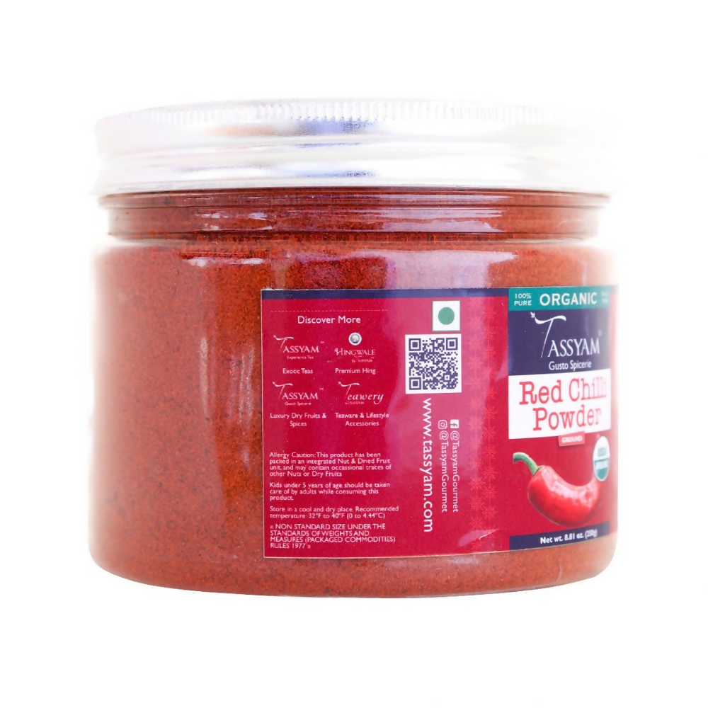 Tassyam Organics Certified 100% Organic Red Chilli Powder