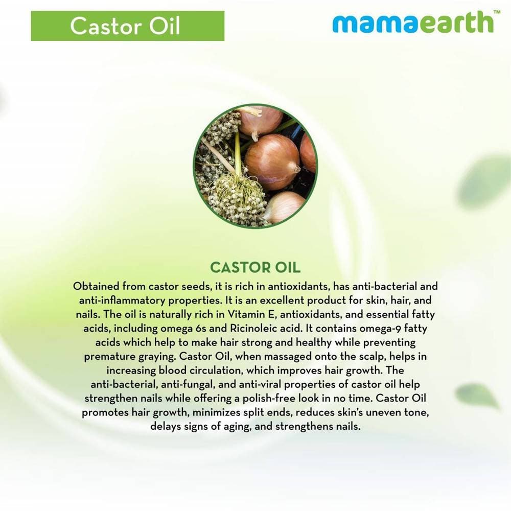 Mamaearth Castor Oil For Skin, Hair and Nails - 150 ml
