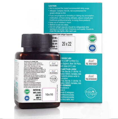 Wow Life Science Omega 3 Capsules - 60