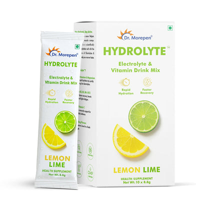 Dr. Morepen Hydrolyte Electrolyte & Vitamin Drink Mix - Lemon Lime