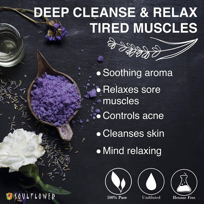 Soulflower Aromatherapy Essential Oil Lavender Bath Salt