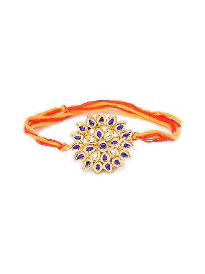 Designer kundan Rakhi - Ruby Raang