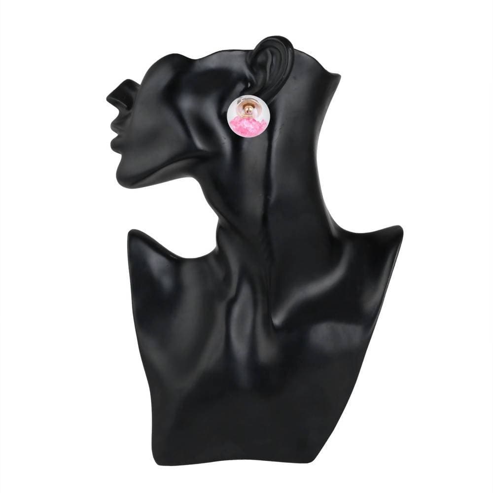 Trendoo Jewelry Gold-Polished Stylish Fancy Party Wear Red Studs