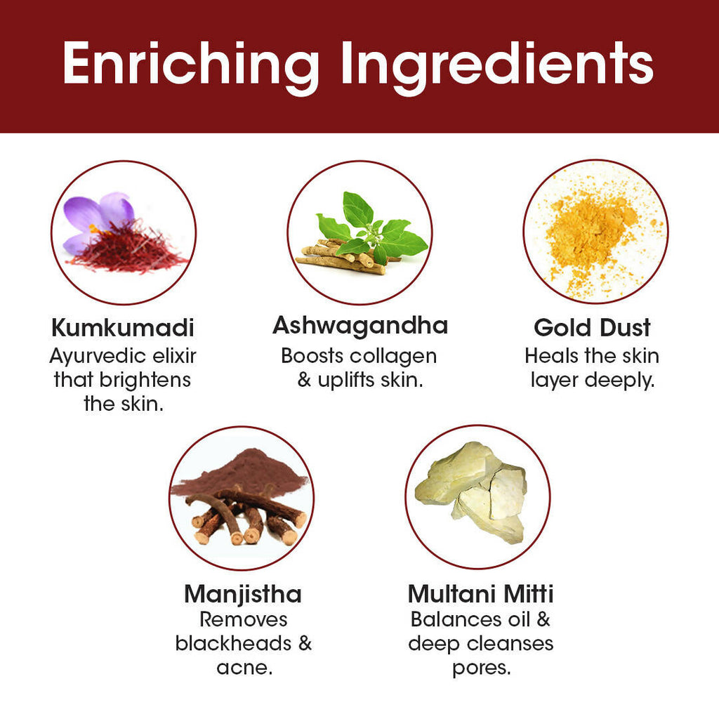 T.A.C - The Ayurveda Co. 7% Kumkumadi Face Scrub for Glowing & Radiant Skin