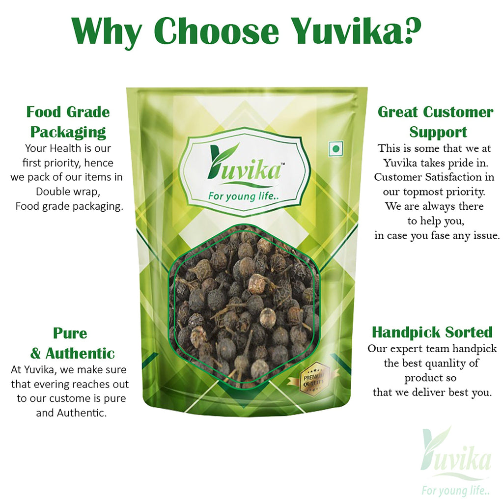 Yuvika Shital Chini - Kabab Chini - Piper Cubeba Linn - Cubeb Berries - 50 gms