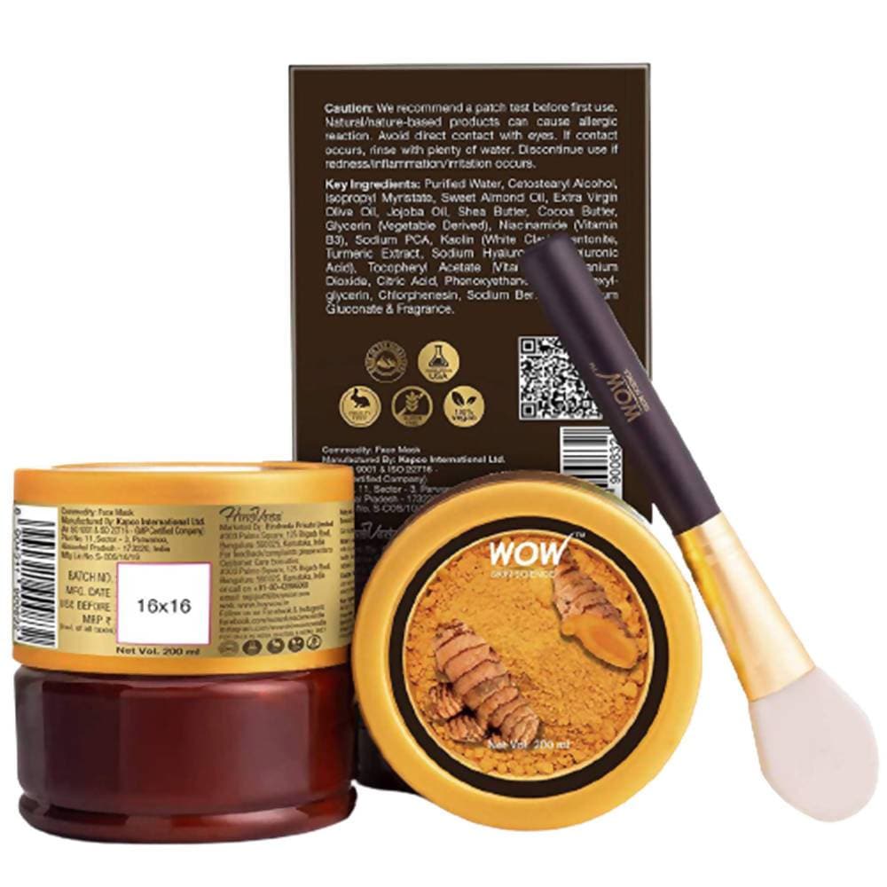 Wow Skin Science Turmeric Clay Face Mask - 200 ml