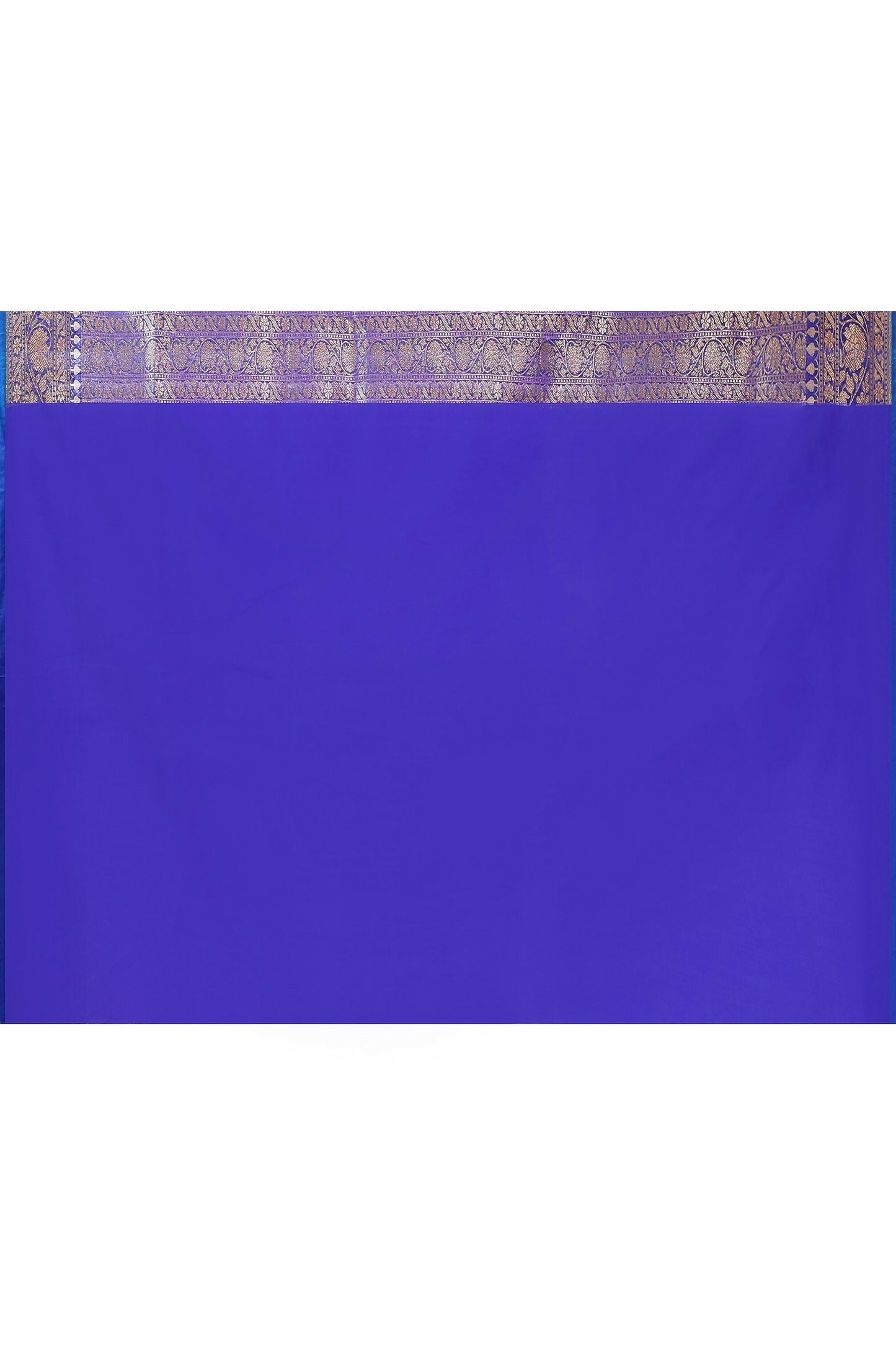 Joban Fashion Ink Blue Banarasi Soft Pure Handloom Banarasi Silk Saree