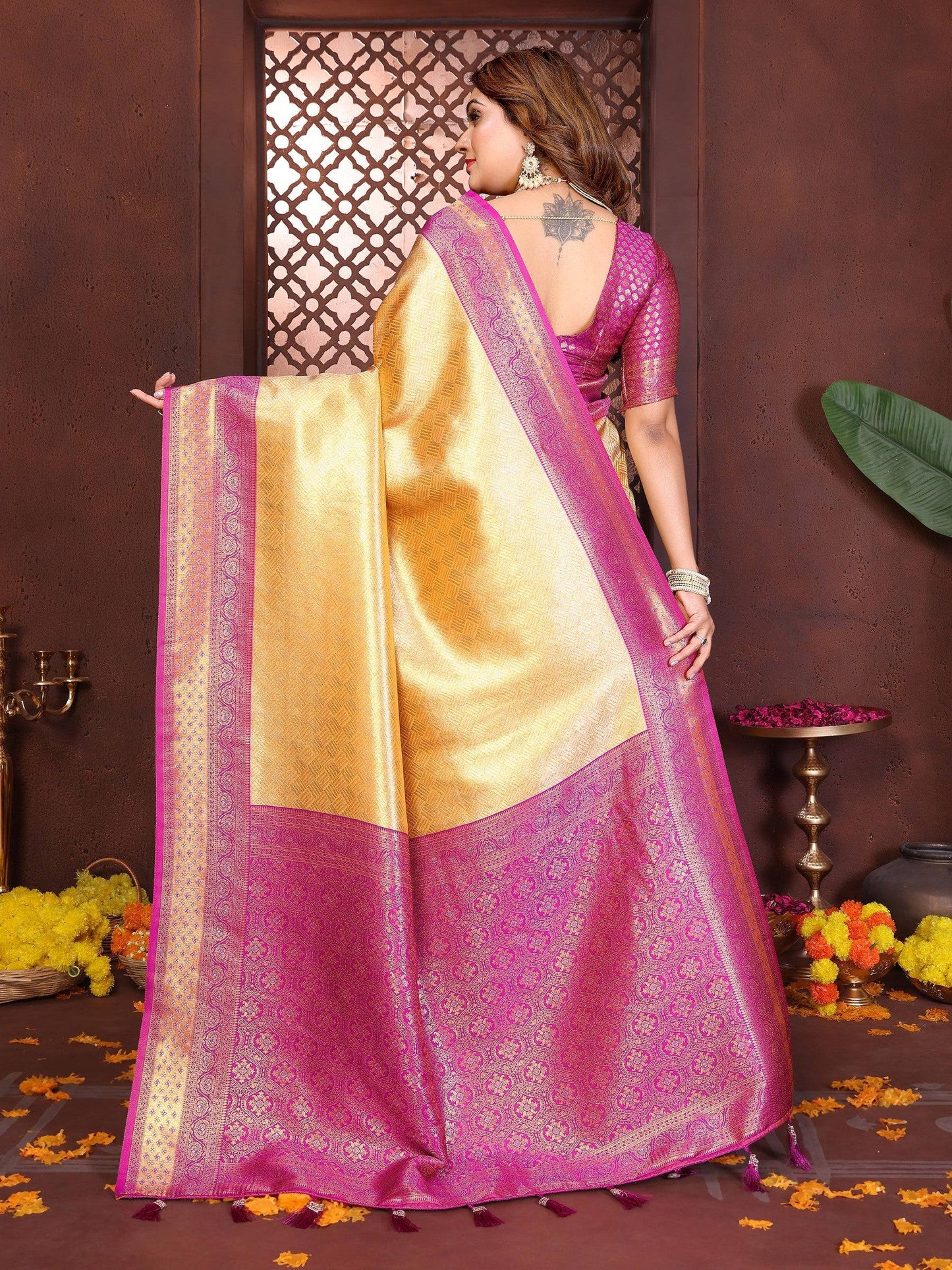 Anaita Banarasi Tissue Silk Saree
