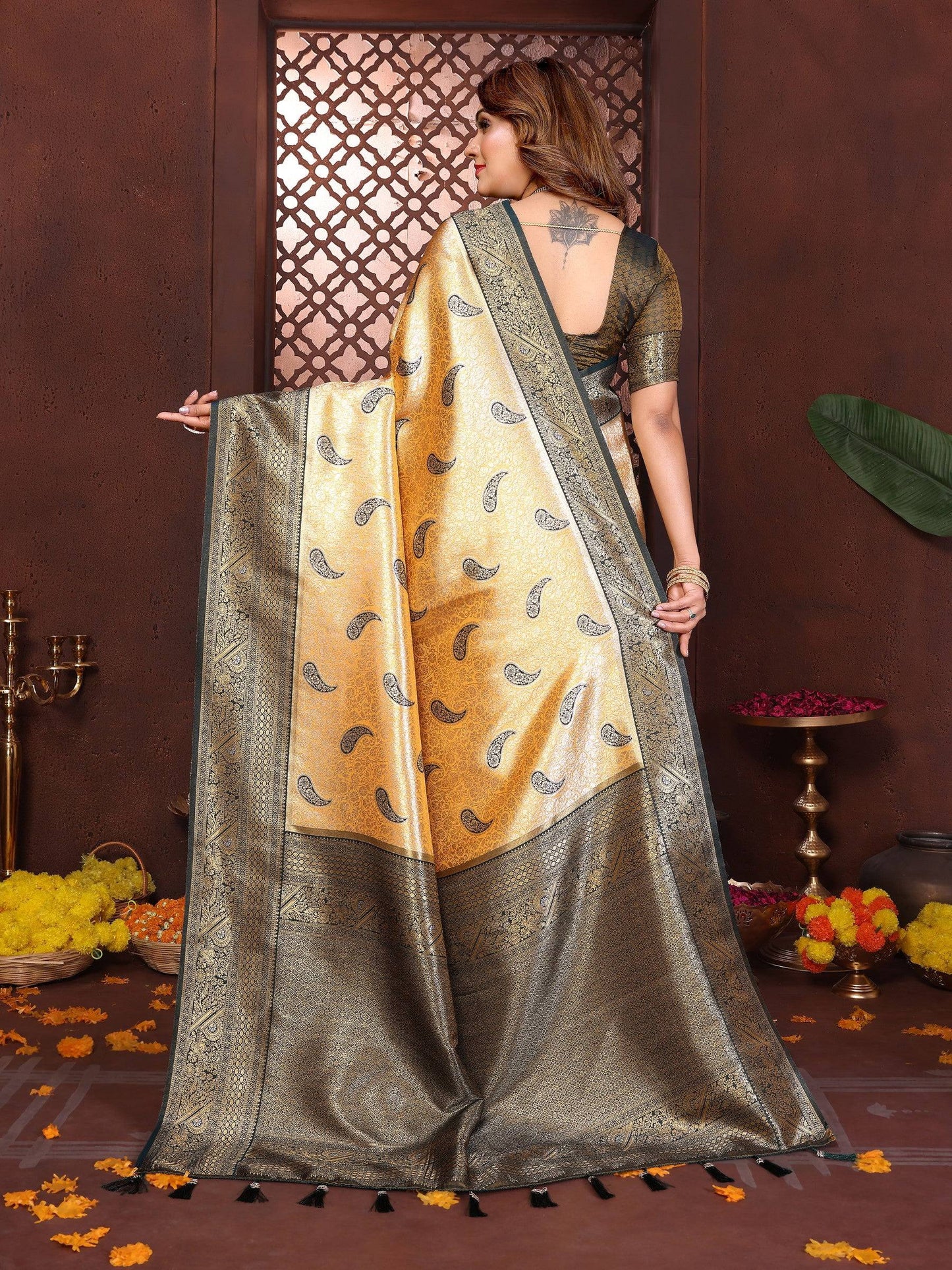Anaita Banarasi Tissue Silk Saree