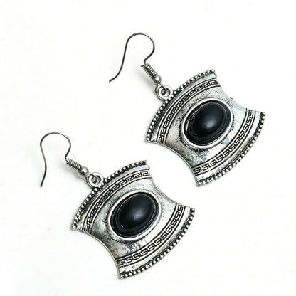Mominos Fashion Johar Kamal Oxidised Silver-Plated Stone Work Long Necklace Handicraft