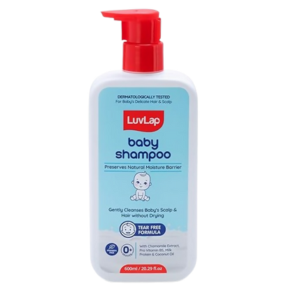 LuvLap Milky Soft Baby Shampoo with Milk Protein, Vitamin E & Coconut Oil, Shea Butter & Chamomile