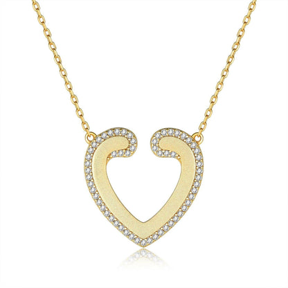 Cauer CAUER 925 Sterling Silver Moissanite Round Pendant Chain