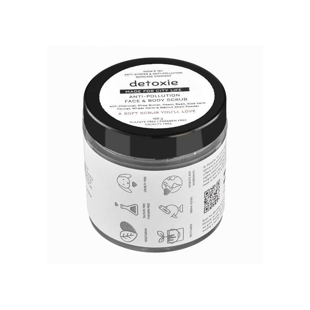 Detoxie Anti-Pollution Face & Body Scrub - 100 gms