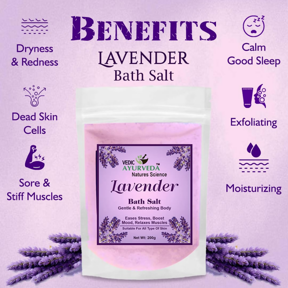 VedicAyurveda Lavender Bath Salt