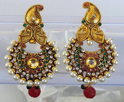 Multicolor Kemp Mango Designer Earrings