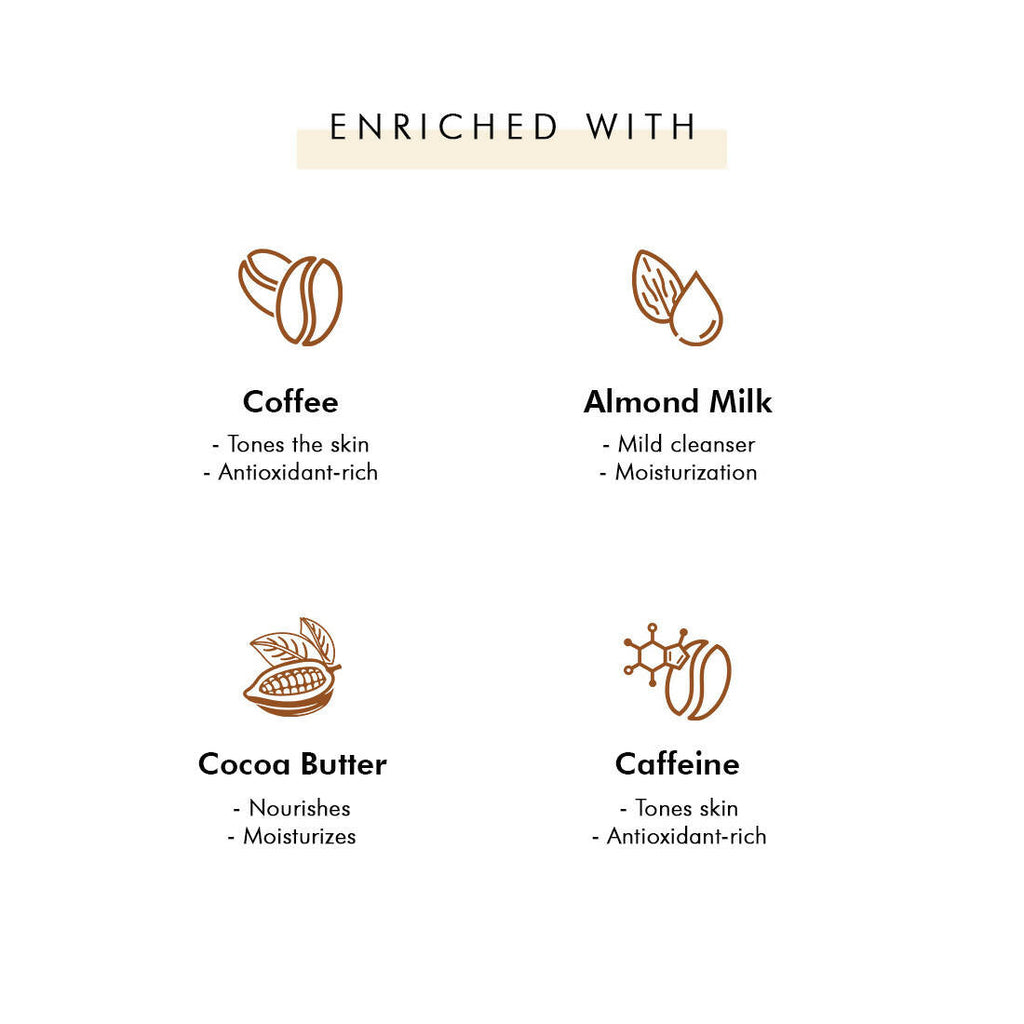 mCaffeine Latte Coffee Soap Bar – Hydrating & Nourishing Body Cleanser