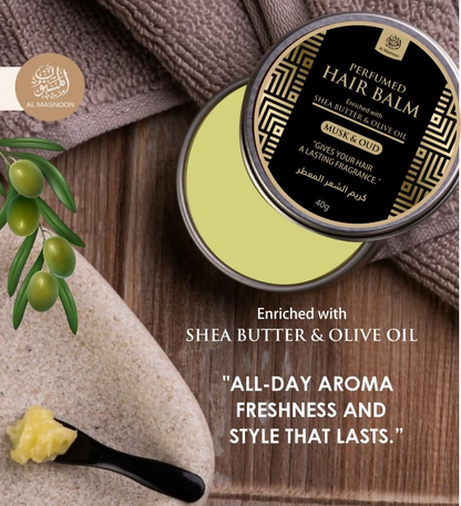 Al Masnoon Perfumed Hair Balm with Shea Butter & Olive Oil