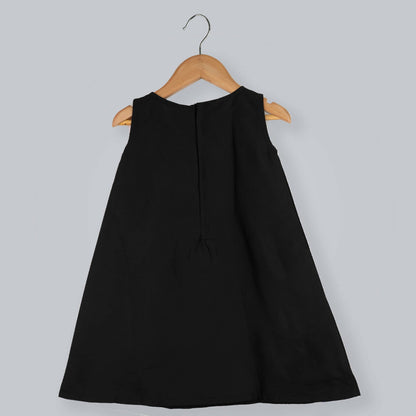 Pink Cow Fashions Black & Pink Dress With Embellishments