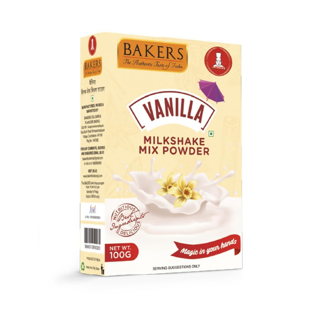 BAKERS Milk Shake Mix Combo - Rose, Vanilla, Strawberry & Blueberry