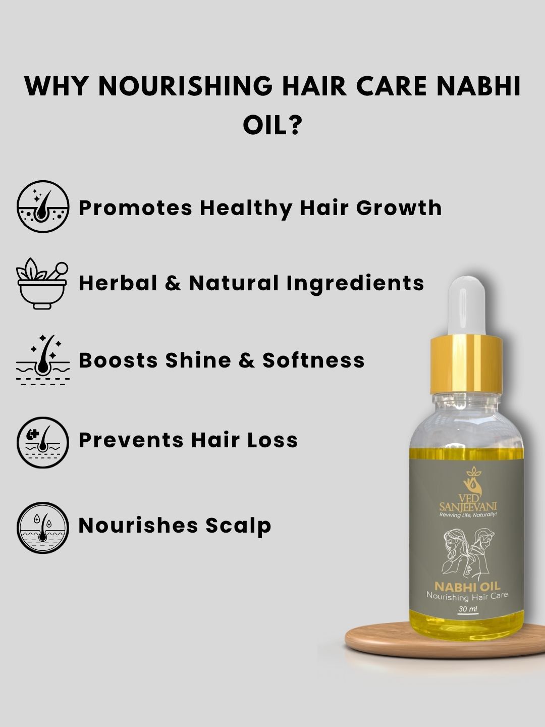 Ved Sanjeevani Nourishing Hair Care Nabhi Oil